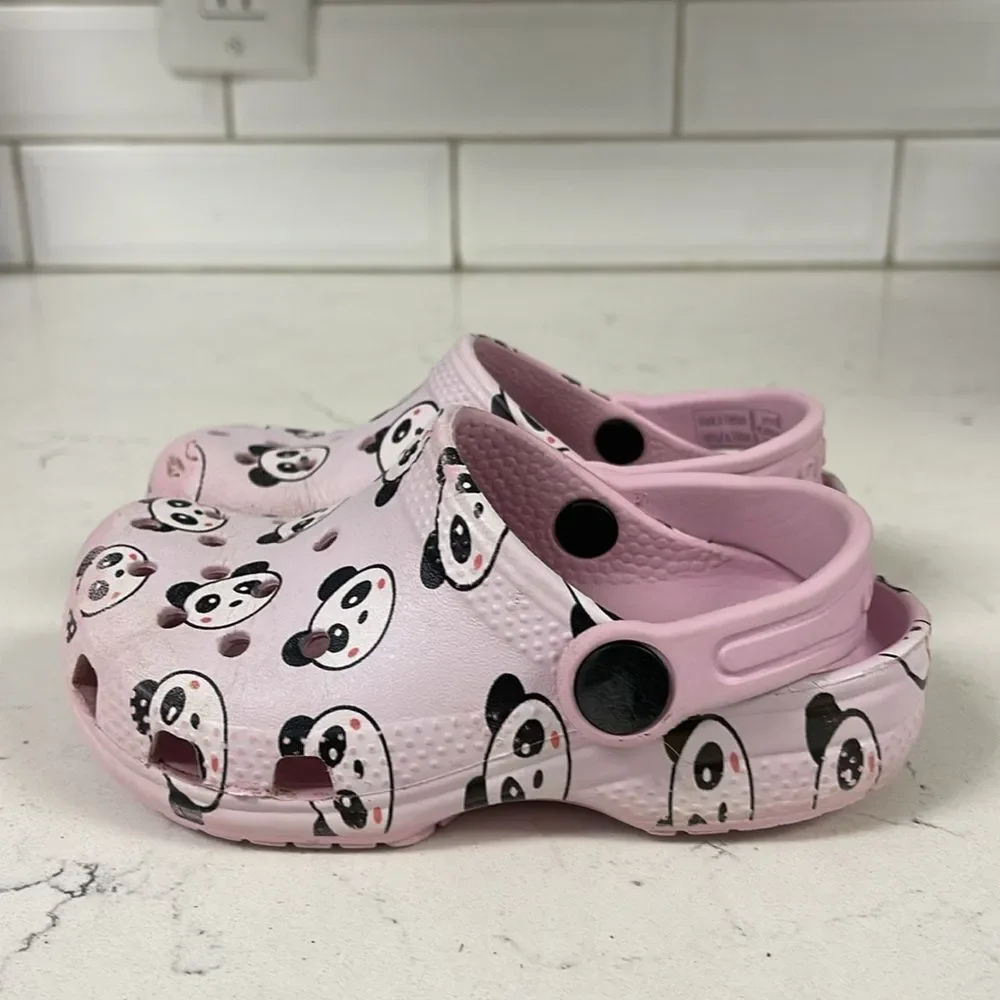 Crocs Childrens/Kids Classic Panda Clogs (Blush Pink) Size 8 Toddler